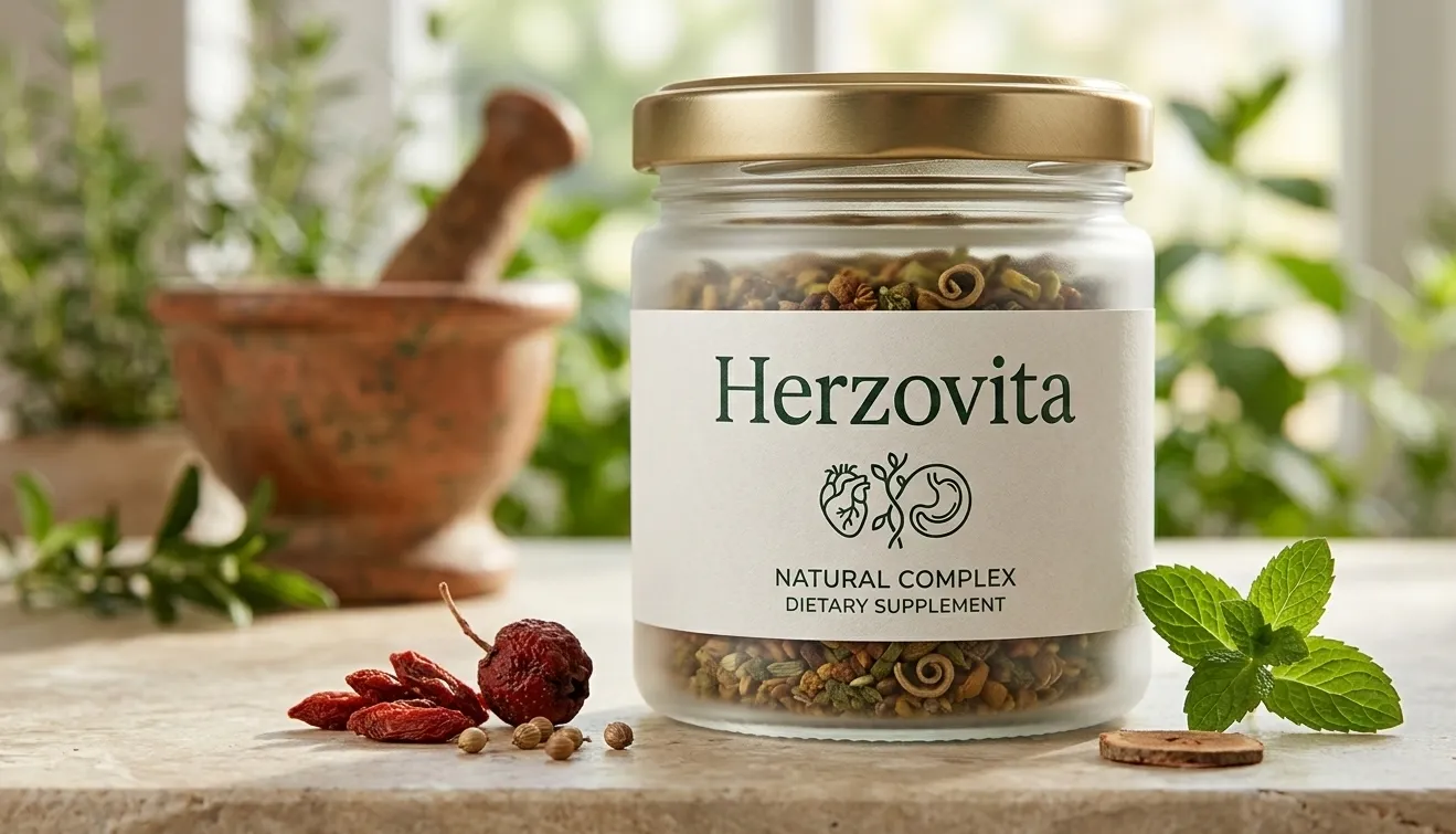Herzovita natural supplement capsules